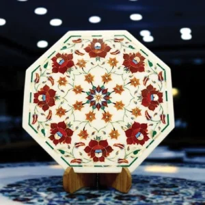 White Marble Carnelian Platter