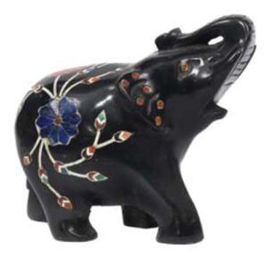 onyx marble multi-stone elephant