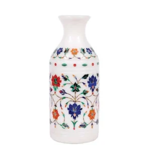 White Marble Multi-Stone Bottle
