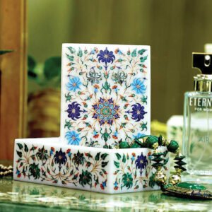 White Marble Rectangle Box