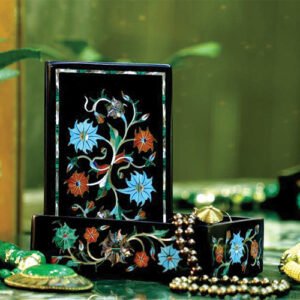 Black Onyx Marble Rectangle Box