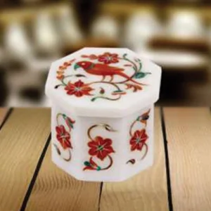Premium White Marble Multi-stone Box