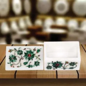 White Marble Machite Box