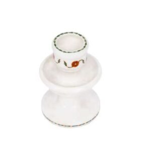 Premium White Marble Multi-stone Candle Stand