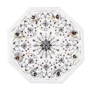 White Marble Multi-stone Plate