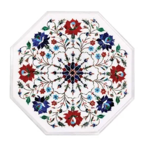 White Marble Multi-stone Plate
