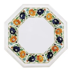 White Marble Multi-stone Plate