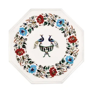 White Marble Multi-stone Plate