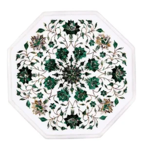 white marble lapiz lazuli plate