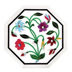 white marble modern design plate