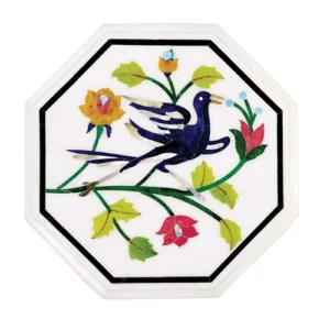 white marble modern design plate